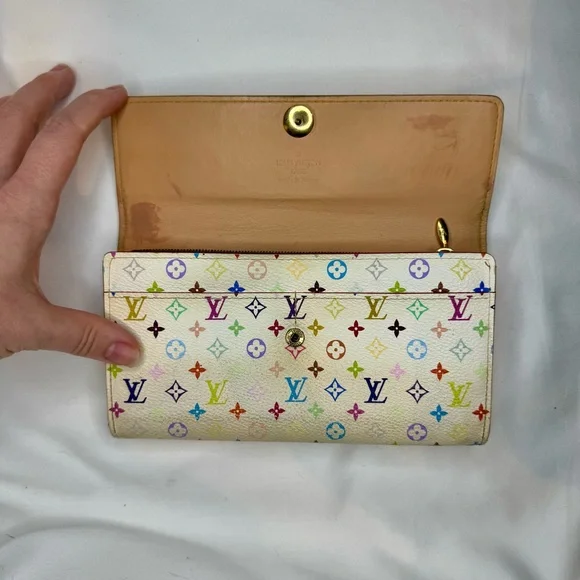 Vintage Louis Vuitton x Murakami Multicolor Sarah Long Wallet - Picture 10 of 15